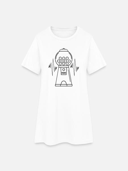 Machine à chewing-gum Puls - Robe T-shirt Femme - blanc