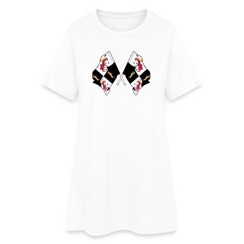 Gävleborg, Suède – Fierté croisée - Robe T-shirt Femme - blanc - Devant