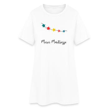 MISTRESS. THANK YOU. THANK YOU MISTRESS. GIFT - Women’s T-Shirt Dress - white - Front