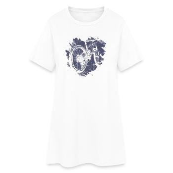 Illustration d’engrenage de vélo rétro - Robe T-shirt Femme - blanc - Devant