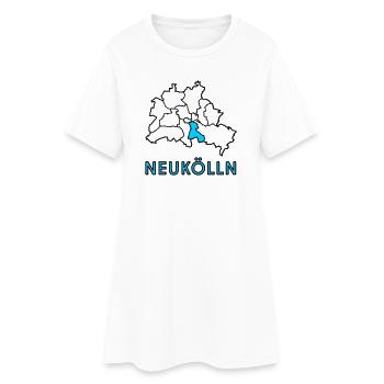 NEUKÖLLN, un quartier de Berlin - Robe T-shirt Femme - blanc - Devant