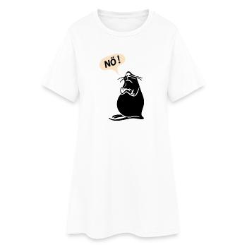 Fauler Seehund sagt NÖ - Lazy Seal Says NO Cartoon - Robe T-shirt Femme - blanc - Devant