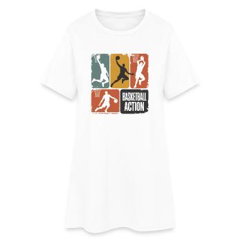 Basketball Action - Robe T-shirt Femme - blanc - Devant