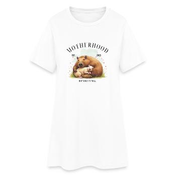 Maternité 2025 – Mais Rendez-le Cool - Robe T-shirt Femme - blanc - Devant
