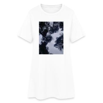 The Big Clouds Silhouettes of the Sky - Women’s T-Shirt Dress - white - Front