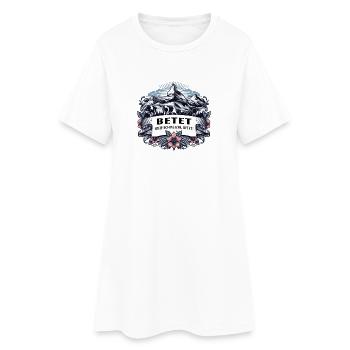 Betet freie Schweizer betet - Frauen T-Shirt-Kleid - Weiß - Vorne