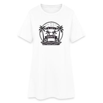 Je suis le préféré de Dieu (Vectorgraphic) - Robe T-shirt Femme - blanc - Devant