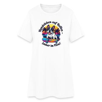 Dogs in flow - Women’s T-Shirt Dress - white - Front