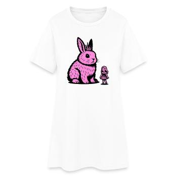 Princesse lapin - Robe T-shirt Femme - blanc - Devant
