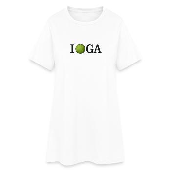 Tennis Ball I love IGA - Women’s T-Shirt Dress - white - Front