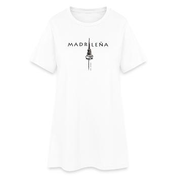 MADRILÈNE - Robe T-shirt Femme - blanc - Devant