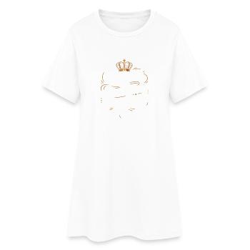 Die Königin von absolut allem - Frauen T-Shirt-Kleid - Weiß - Vorne