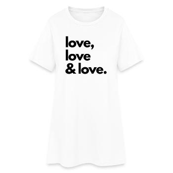 Love tote-bag kit étudiante - Robe T-shirt Femme - blanc - Devant