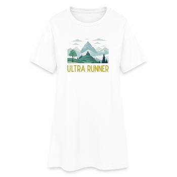 Ultra Runner - Women’s T-Shirt Dress - white - Front