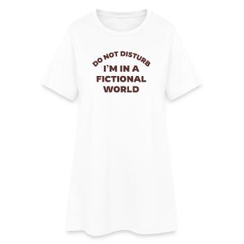 T-shirt de citation du monde fictif - Robe T-shirt Femme - blanc - Devant