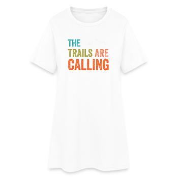 Les sentiers vous appellent - Robe T-shirt Femme - blanc - Devant
