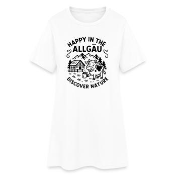 HappyAllgaeu - Robe T-shirt Femme - blanc - Devant