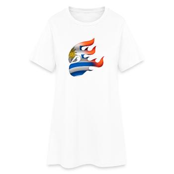 Flag of Uruguay - Uruguay - Ninja - Women’s T-Shirt Dress - white - Front