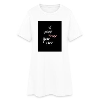 Design inspirant de l’amour et des rêves - Robe T-shirt Femme - blanc - Devant