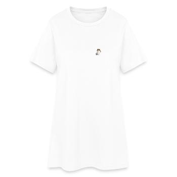 Drôle de mouette voleur de jetons - Robe T-shirt Femme - blanc - Devant