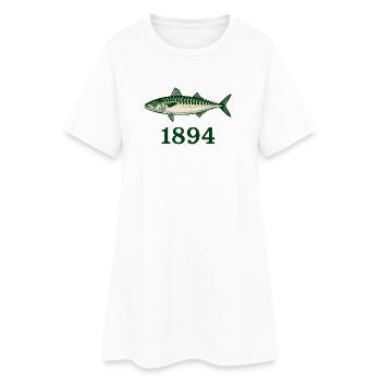 1894 Maquereau - Robe T-shirt Femme - blanc - Devant