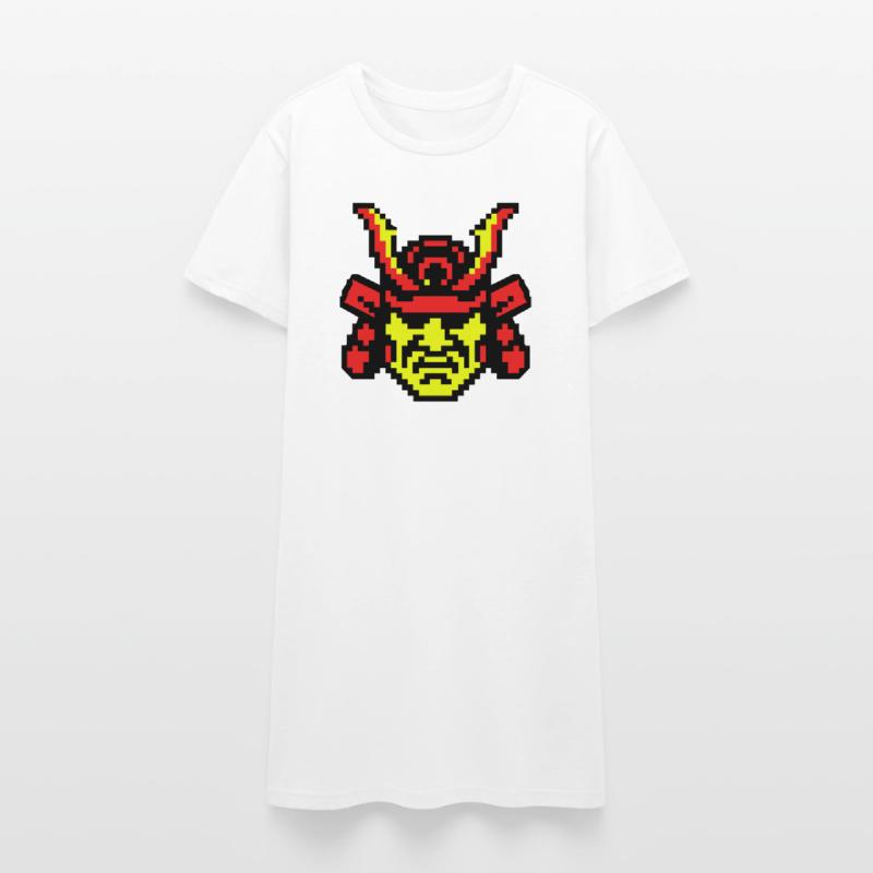 Pixel Samurai 8bit Women’s T-Shirt Dress