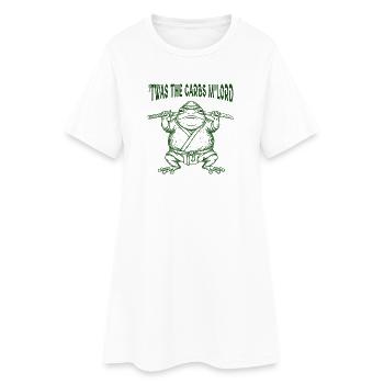 Es war die Kohlenhydrate M'Lord Mittelalter Frosch Meme Fette Kröte - Frauen T-Shirt-Kleid - Weiß - Vorne
