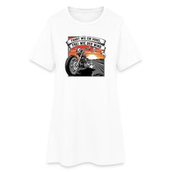 Libre comme le vent - Robe T-shirt Femme - blanc - Devant