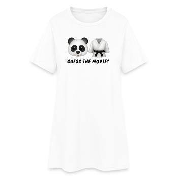Devinez le film Drôle Humoristique - Robe T-shirt Femme - blanc - Devant