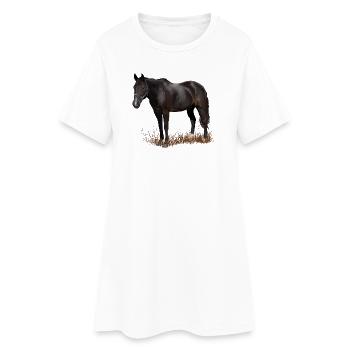 Horse - Women’s T-Shirt Dress - white - Front