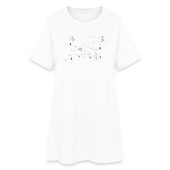 petit panda - Robe T-shirt Femme - blanc - Devant