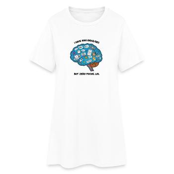 Creative Brainstorming Illustration - Women’s T-Shirt Dress - white - Front