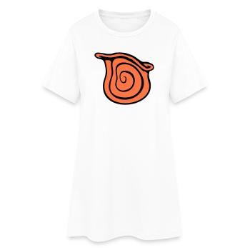 coquille d’escargot escargot insecte maison spirale cool - Robe T-shirt Femme - blanc - Devant