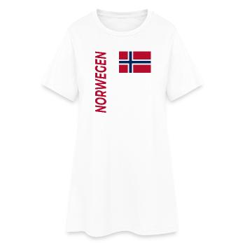 Trondheim - Robe T-shirt Femme - blanc - Devant