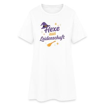 Hexe aus Leidenschaft - Frauen T-Shirt-Kleid - Weiß - Vorne