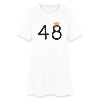 48 - Robe T-shirt Femme - blanc - Devant
