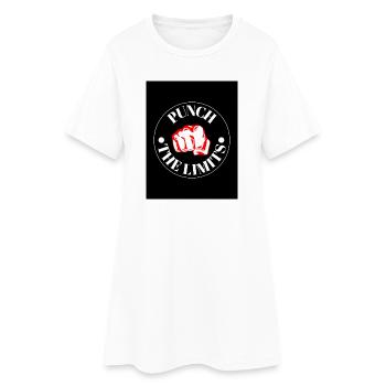 Emblème Punch the Limits - Robe T-shirt Femme - blanc - Devant