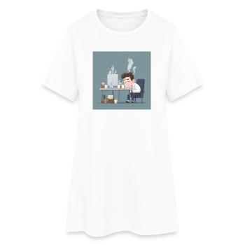 Burnout? I just call it Monday - Women’s T-Shirt Dress - white - Front