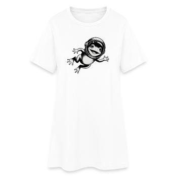 Grenouille dans l'espace - Logo Cool Astonomy - Robe T-shirt Femme - blanc - Devant