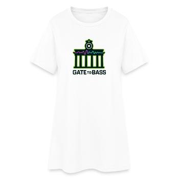Porte de la basse – Berlin - Robe T-shirt Femme - blanc - Devant