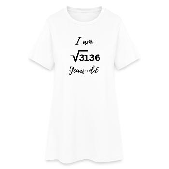 √3136 – 56, mais reconnaissable uniquement par les fans de mathématiques - Robe T-shirt Femme - blanc - Devant