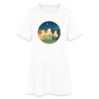 Amis pour la vie - Robe T-shirt Femme - blanc - Devant