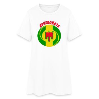Auvergnate - Robe T-shirt Femme - blanc - Devant