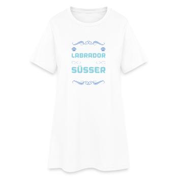 labrador hund spruch - Frauen T-Shirt-Kleid - Weiß - Vorne