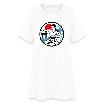 Karaté et nature - Robe T-shirt Femme - blanc - Devant