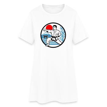 Karaté Nature - Robe T-shirt Femme - blanc - Devant
