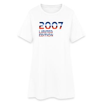 Retro 2007 Limited Edition Design - Frauen T-Shirt-Kleid - Weiß - Vorne