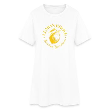 Conception de l’insigne du producteur de citron - Robe T-shirt Femme - blanc - Devant