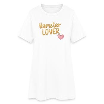 Design Hamster Amoureux pour Animaux - Robe T-shirt Femme - blanc - Devant
