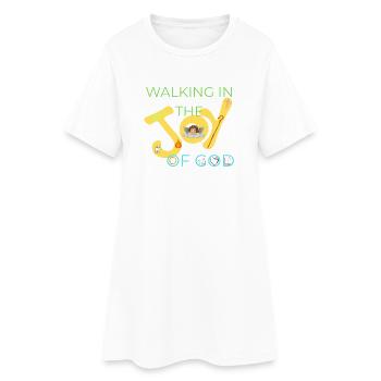 Yes til Guds kjærlighet-Motiv - Robe T-shirt Femme - blanc - Devant